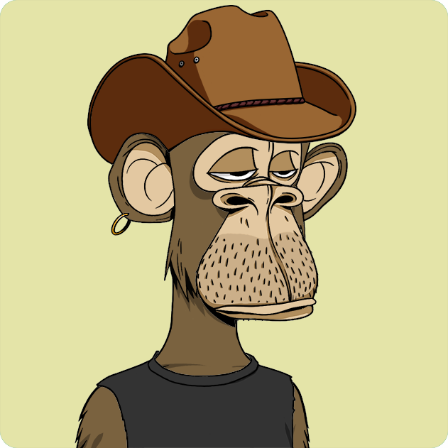 Bored Ape #3591, brown fur